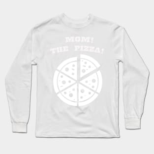 MOM THE PIZZA WHITE Long Sleeve T-Shirt